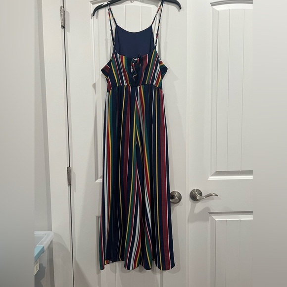Wrangler Women’s Multicolor Striped Jumpsuit Size Large - Picture 6 of 6